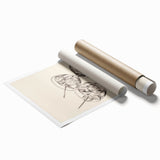 Winter-themed floral art on a rolled canvas, featuring cool blue and white tones, ideal for classy bathroom wall art.