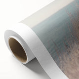 Art deco poster featuring a summer scene with muted yellows and greens on rolled canvas, suitable for nursery wall art.