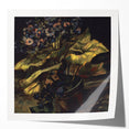 Extra large, glossy print of a Van Gogh-inspired floral painting in vibrant colors, ideal for dining room wall art.