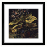 Extra large, colorful abstract art print on canvas, featuring vibrant, textured brushstrokes, ideal for living room decor.