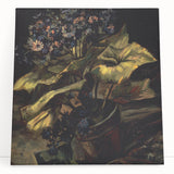 Large black and white print of Van Gogh's painting on stretched canvas, ideal for kitchen wall art.