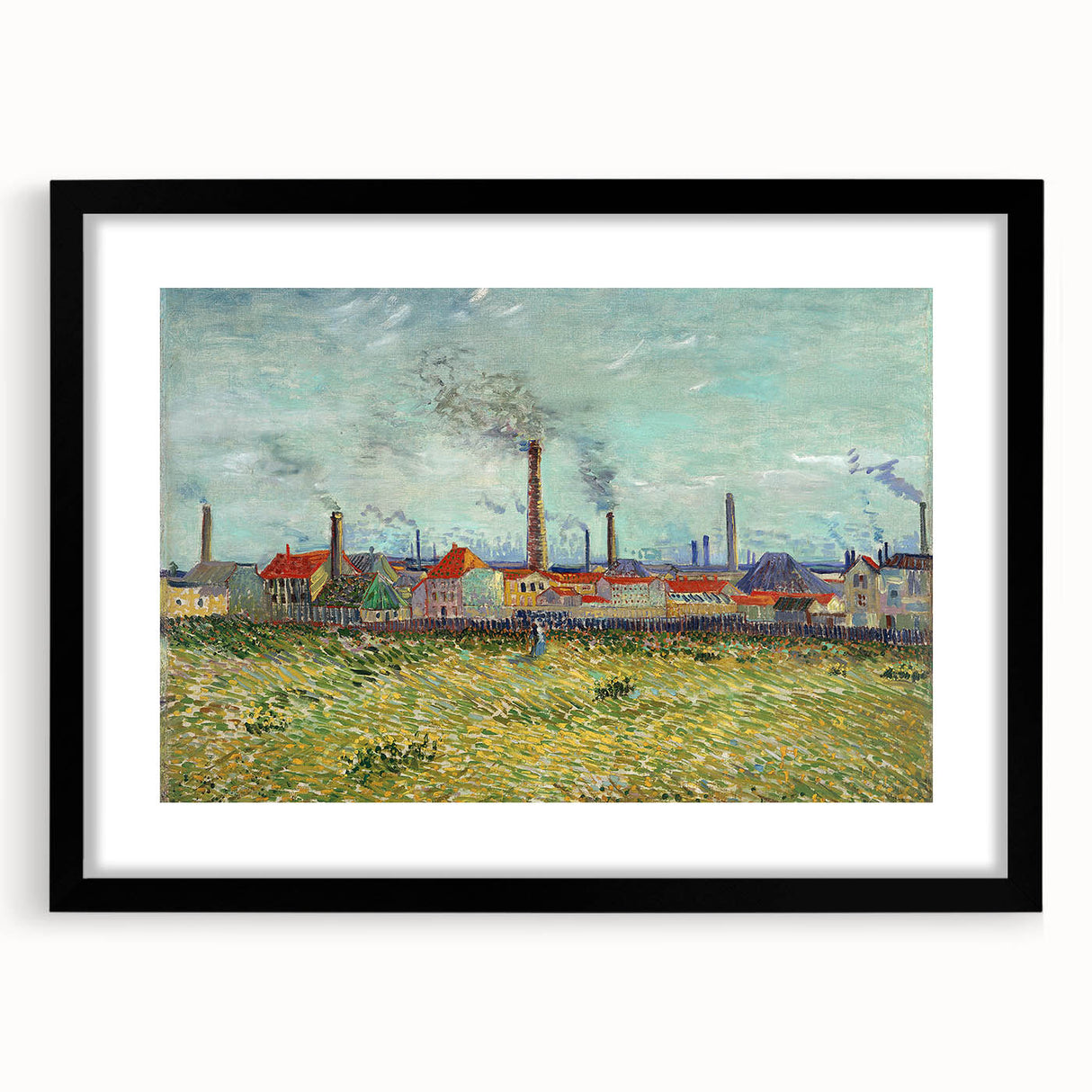 Impressionism Wall Art - Factories at Clichy by Van Gogh Print