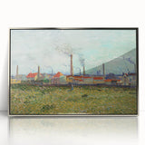 Impressionism Wall Art - Factories at Clichy by Van Gogh Print