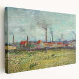 Impressionism Wall Art - Factories at Clichy by Van Gogh Print