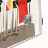 Modern Wall Art - Abstract Flags Display - Contemporary Minimalist Decor
