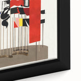 Modern Wall Art - Abstract Flags Display - Contemporary Minimalist Decor
