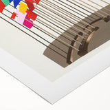 Modern Wall Art - Abstract Flags Display - Contemporary Minimalist Decor