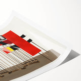 Modern Wall Art - Abstract Flags Display - Contemporary Minimalist Decor