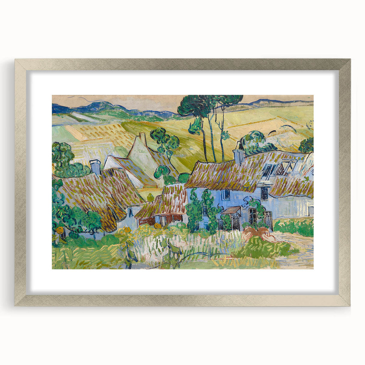 Impressionism Wall Art - Farms near Auvers by Van Gogh Print