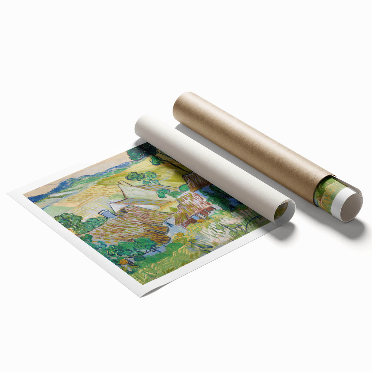 Impressionism Wall Art - Farms near Auvers by Van Gogh Print