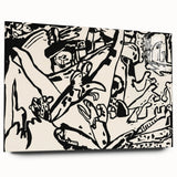 Modern Wall Art - Monochrome Abstract Composition - Contemporary Decor