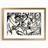 Modern Wall Art - Monochrome Abstract Composition - Contemporary Decor