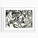 Modern Wall Art - Monochrome Abstract Composition - Contemporary Decor