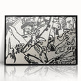 Modern Wall Art - Monochrome Abstract Composition - Contemporary Decor