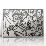 Modern Wall Art - Monochrome Abstract Composition - Contemporary Decor