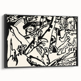 Modern Wall Art - Monochrome Abstract Composition - Contemporary Decor