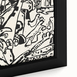 Modern Wall Art - Monochrome Abstract Composition - Contemporary Decor