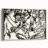 Modern Wall Art - Monochrome Abstract Composition - Contemporary Decor