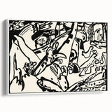 Modern Wall Art - Monochrome Abstract Composition - Contemporary Decor