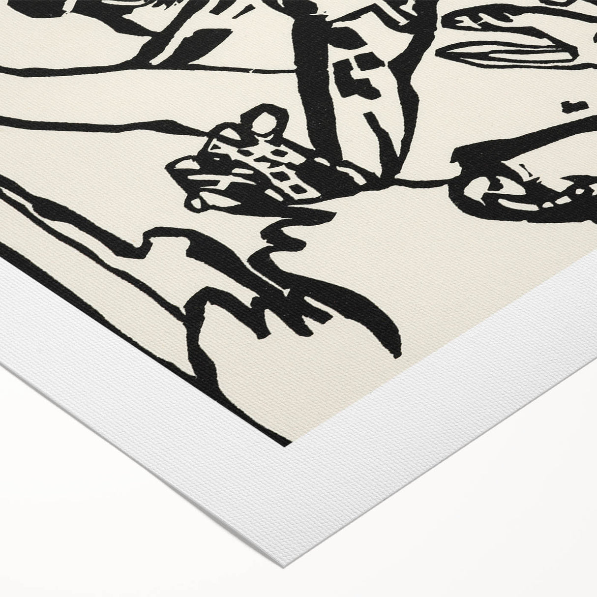Modern Wall Art - Monochrome Abstract Composition - Contemporary Decor