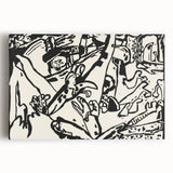 Modern Wall Art - Monochrome Abstract Composition - Contemporary Decor