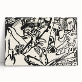 Modern Wall Art - Monochrome Abstract Composition - Contemporary Decor