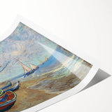 Impressionism Wall Art - Fishing Boats on the Beach by Van Gogh