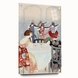 Modern Wall Art: Elegant Dance Salon Scene in Vintage Style