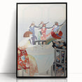 Modern Wall Art: Elegant Dance Salon Scene in Vintage Style