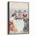 Modern Wall Art: Elegant Dance Salon Scene in Vintage Style