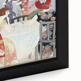 Modern Wall Art: Elegant Dance Salon Scene in Vintage Style