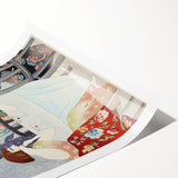 Modern Wall Art: Elegant Dance Salon Scene in Vintage Style