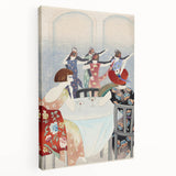 Modern Wall Art: Elegant Dance Salon Scene in Vintage Style