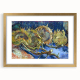 Impressionism Wall Art - Four Withered Sunflowers by Van Gogh Print