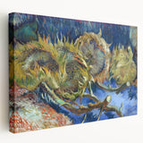 Impressionism Wall Art - Four Withered Sunflowers by Van Gogh Print