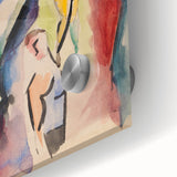 Modern Wall Art: Abstract Beach Scene with Vibrant Colors