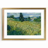 Impressionism Wall Art - Green Wheat Field with Cypress by Van Gogh