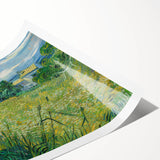 Impressionism Wall Art - Green Wheat Field with Cypress by Van Gogh