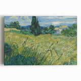 Impressionism Wall Art - Green Wheat Field with Cypress by Van Gogh