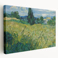 Impressionism Wall Art - Green Wheat Field with Cypress by Van Gogh