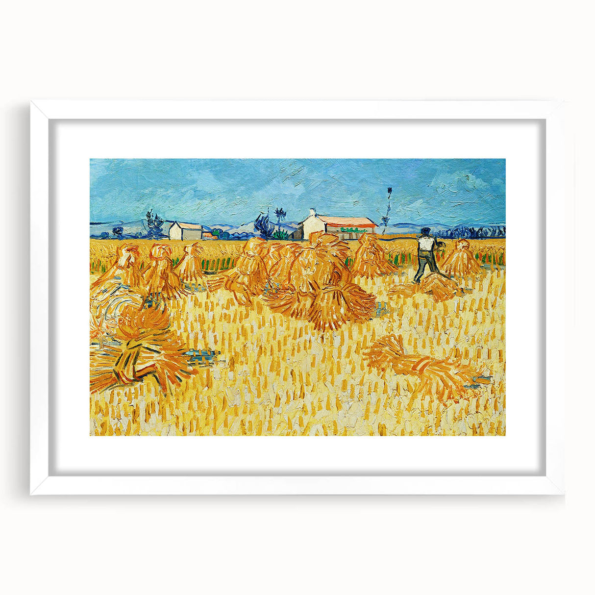 Impressionism Wall Art - Harvest in Provence by Van Gogh Print