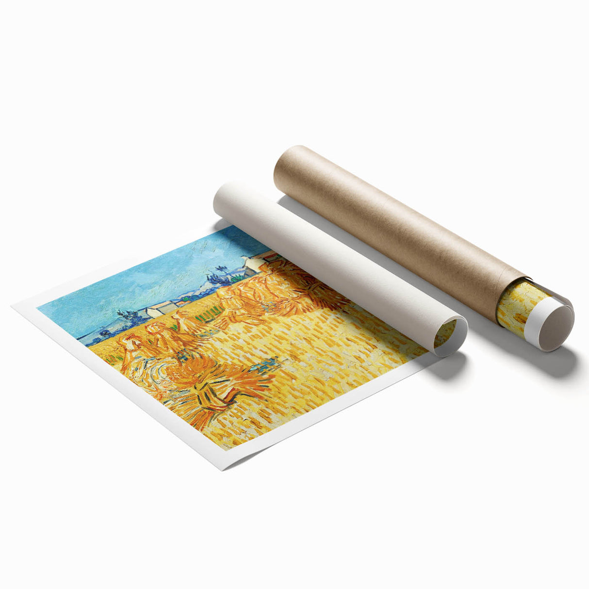 Impressionism Wall Art - Harvest in Provence by Van Gogh Print