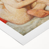 Modern Wall Art: Serene Nude Portrait by the Sea in Soft Tones