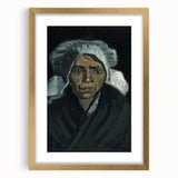 Impressionism Wall Art - Head of a Peasant Woman by Vincent van Gogh