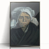 Impressionism Wall Art - Head of a Peasant Woman by Vincent van Gogh