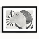Modern Wall Art - Minimalist Cat Abstraction - Contemporary Decor