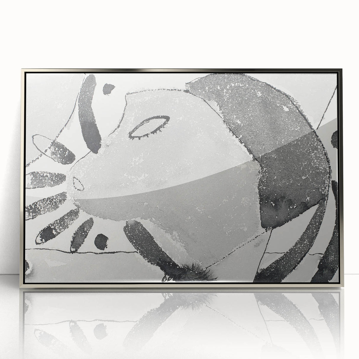 Modern Wall Art - Minimalist Cat Abstraction - Contemporary Decor