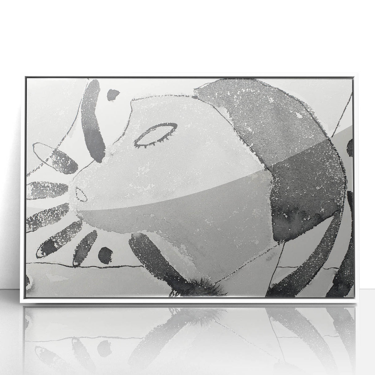 Modern Wall Art - Minimalist Cat Abstraction - Contemporary Decor