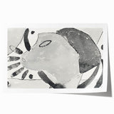 Modern Wall Art - Minimalist Cat Abstraction - Contemporary Decor