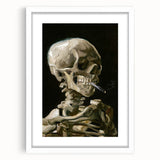 Impressionism Wall Art - Skeleton with Cigarette by Vincent van Gogh